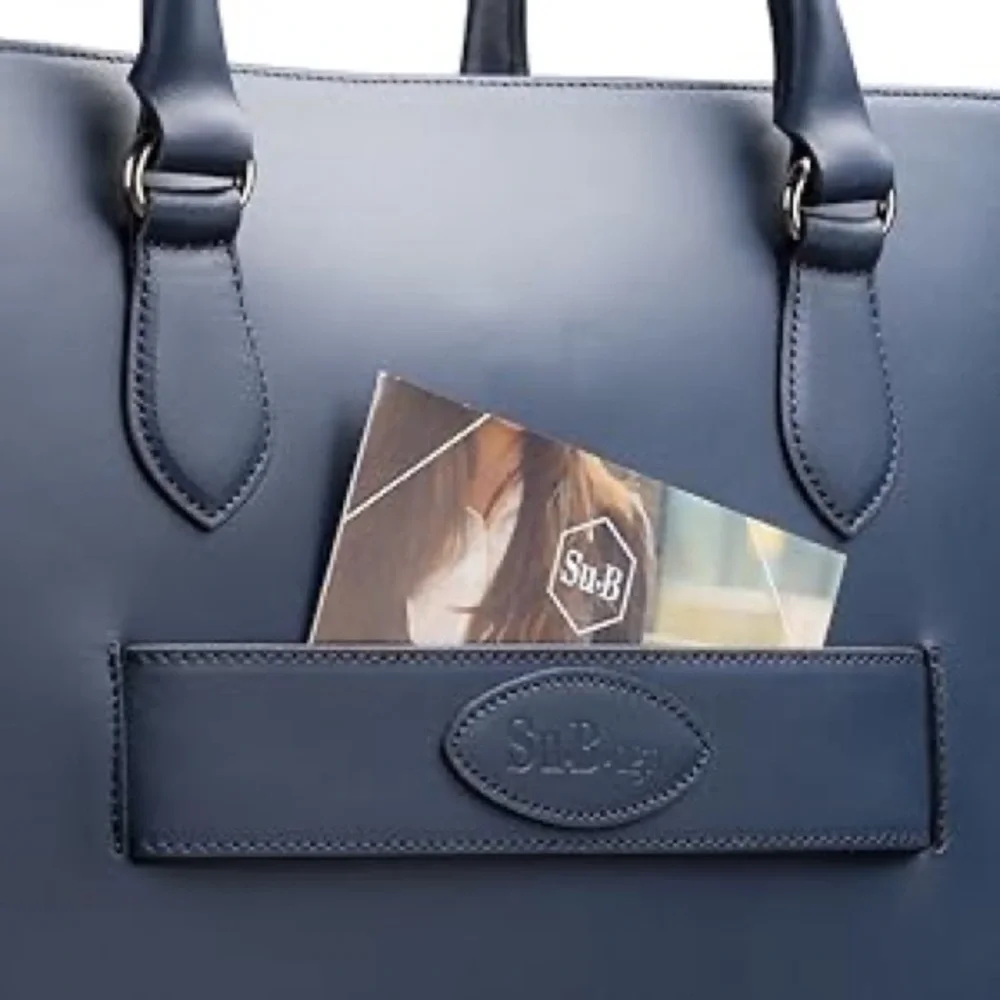 Su.B. dgn Leather Briefcase